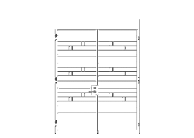 NALM068 ロートアイアン門扉の線画像です